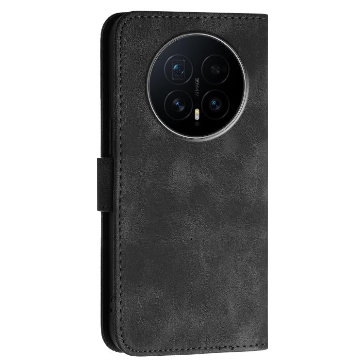 For Honor Magic8 Grid Butterfly Embossed Pattern Leather Phone Case with Lanyard