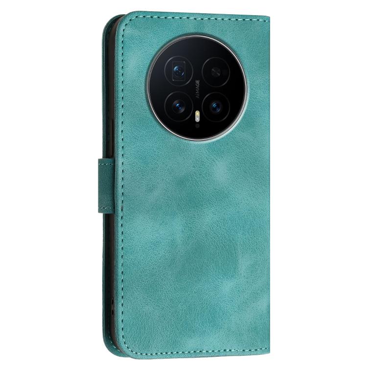 For Honor Magic8 Grid Butterfly Embossed Pattern Leather Phone Case with Lanyard
