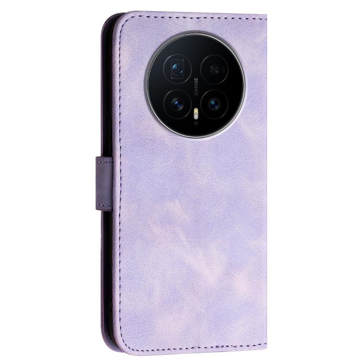 For Honor Magic8 Grid Butterfly Embossed Pattern Leather Phone Case with Lanyard