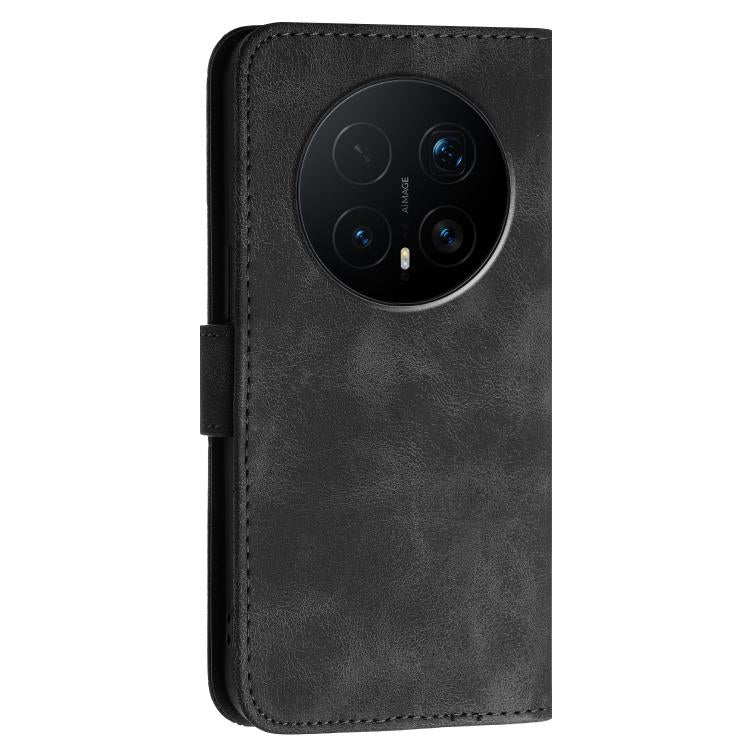 For Honor Magic8 Pro Grid Butterfly Embossed Pattern Leather Phone Case with Lanyard