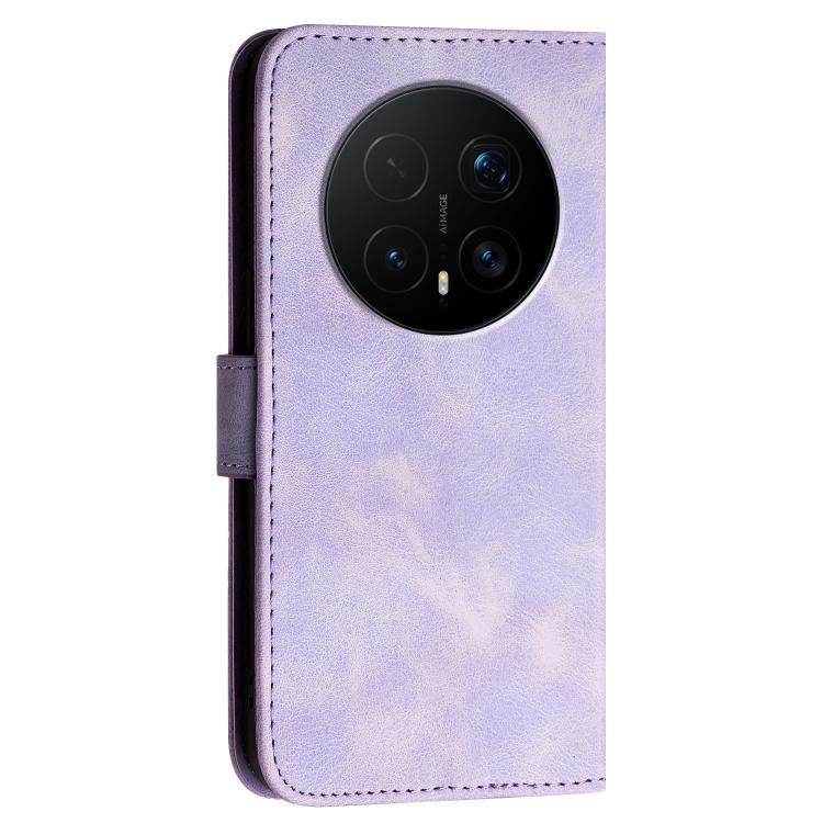For Honor Magic8 Pro Grid Butterfly Embossed Pattern Leather Phone Case with Lanyard