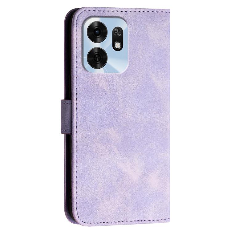 For Honor Play 60A 5G Grid Butterfly Embossed Pattern Leather Phone Case with Lanyard