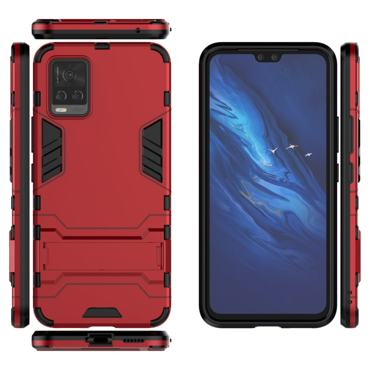 For Vivo S7 5G PC + TPU Shockproof Protective Case with Holder