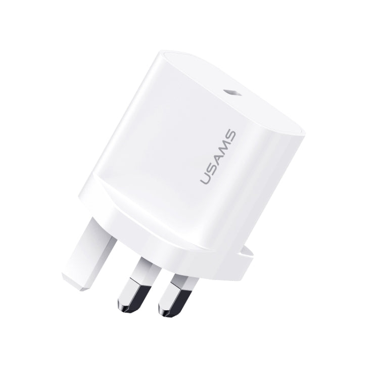 USAMS CC227 20W Fast Charging Charger Set, USB-C / Type-C to USB-C / Type-C - UK Plug