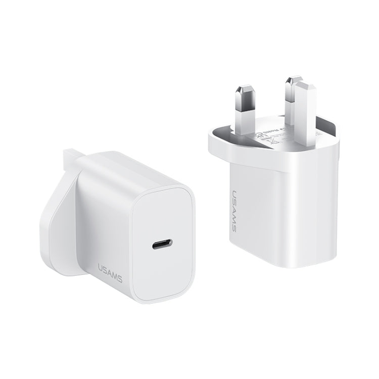 USAMS CC227 20W Fast Charging Charger Set, USB-C / Type-C to 8 Pin - UK Plug