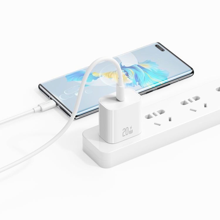 USAMS CC228 20W Fast Charging Charger Set, USB-C / Type-C to USB-C / Type-C - US Plug