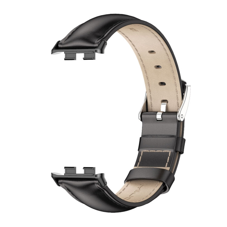 For Honor Band 10 / 9 MIJOBS Cowhide Leather Watch Band