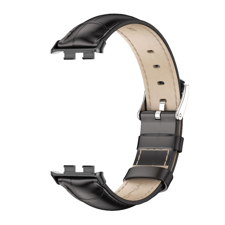 For Honor Band 10 / 9 MIJOBS Cowhide Leather Watch Band