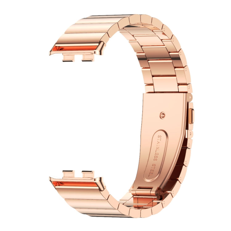 For Honor Band 10 / 9 MIJOBS Bamboo Stainless Steel Watch Band