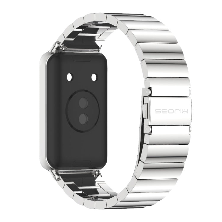 For Honor Band 10 / 9 MIJOBS Bamboo Stainless Steel Watch Band