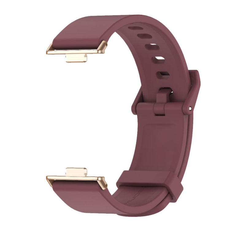 For Huawei Watch Fit3 MIJOBS Solid Color Silicone Watch Band
