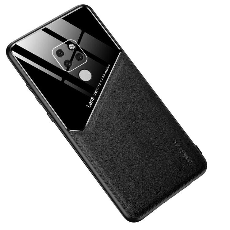 For Huawei Mate 20 All-inclusive Leather + Organic Glass Protective Case with Metal Iron Sheet