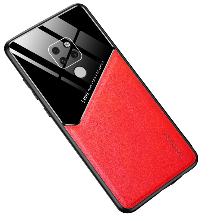 For Huawei Mate 20 All-inclusive Leather + Organic Glass Protective Case with Metal Iron Sheet