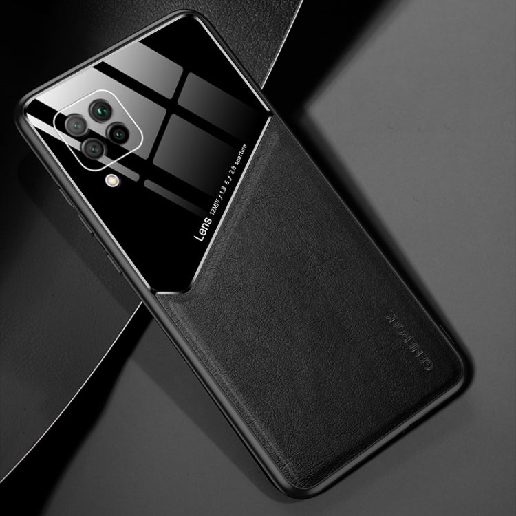 For Huawei nova 6 SE All-inclusive Leather + Organic Glass Protective Case with Metal Iron Sheet