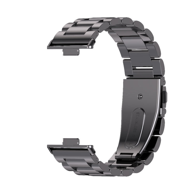 For Huawei Watch Fit3 MIJOBS Three-Beads Stainless Steel Watch Band