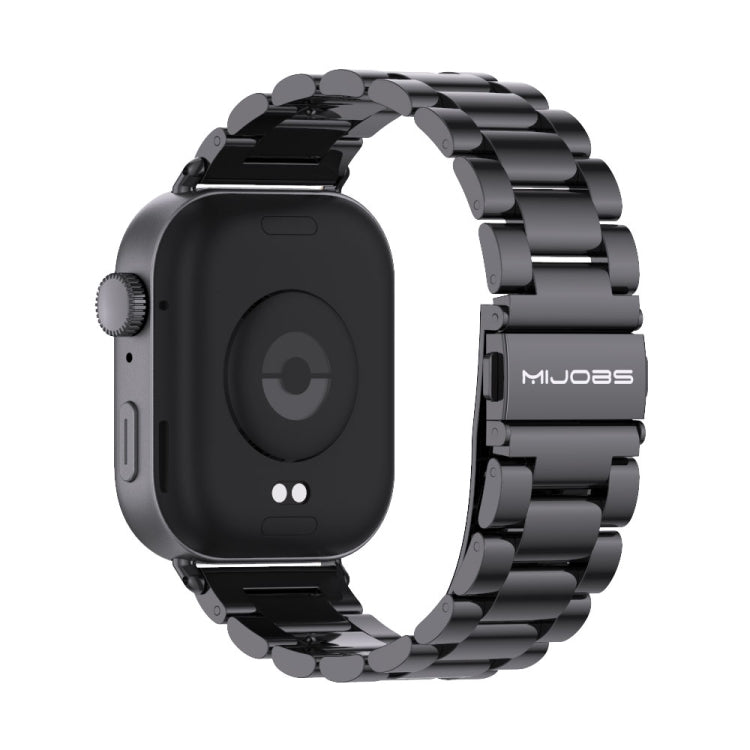 For Huawei Watch Fit3 MIJOBS Three-Beads Stainless Steel Watch Band
