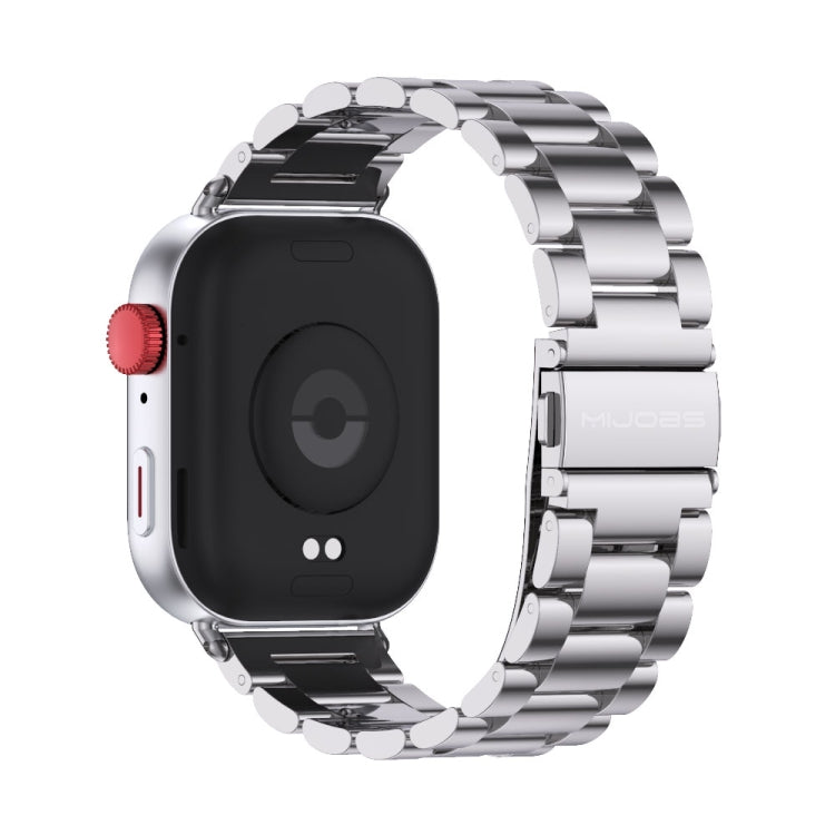 For Huawei Watch Fit3 MIJOBS Three-Beads Stainless Steel Watch Band