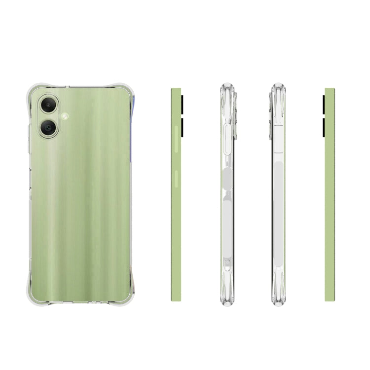 For Samsung Galaxy A06 4G Shockproof Non-slip Thickening TPU Phone Case - Transparent