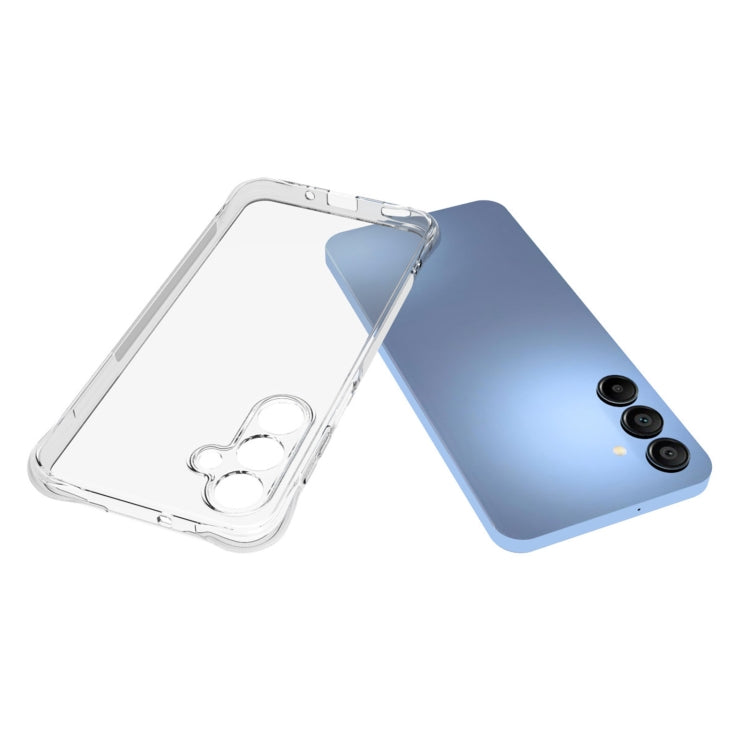 For Samsung Galaxy A16 5G Shockproof Non-slip Thickening TPU Phone Case - Transparent
