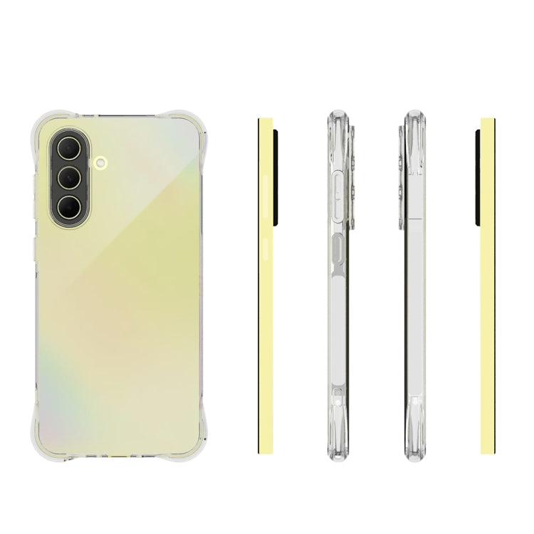 For Samsung Galaxy A36 5G Shockproof Non-slip Thickening TPU Phone Case - Transparent