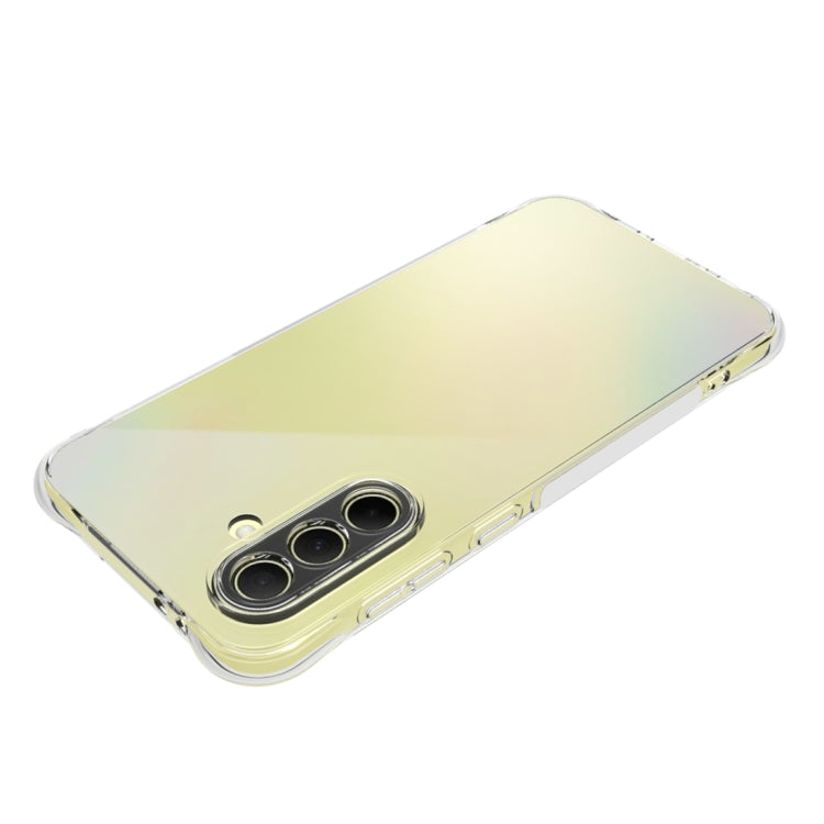 For Samsung Galaxy A36 5G Shockproof Non-slip Thickening TPU Phone Case - Transparent