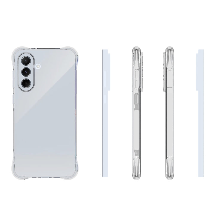 For Samsung Galaxy A56 5G Shockproof Non-slip Thickening TPU Phone Case - Transparent