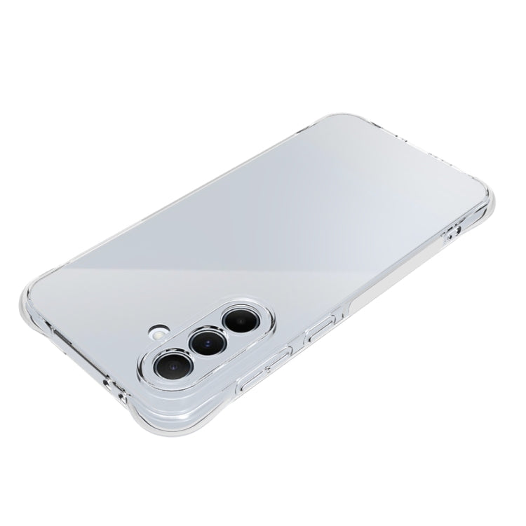For Samsung Galaxy A56 5G Shockproof Non-slip Thickening TPU Phone Case - Transparent