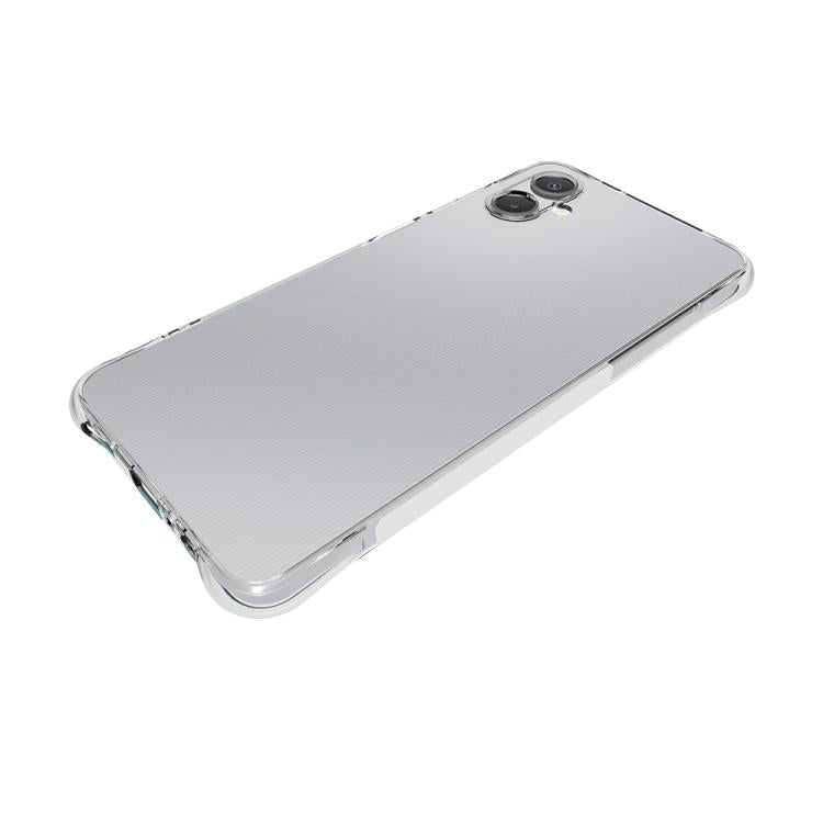 For Samsung Galaxy A06 5G Shockproof Non-slip Thickening TPU Phone Case - Transparent