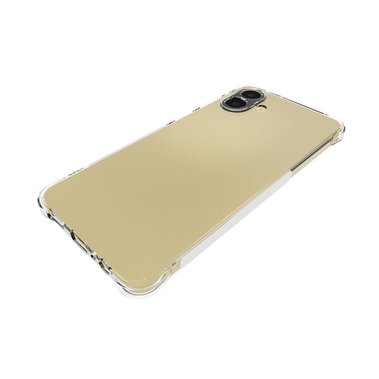 For Samsung Galaxy A07 4G Shockproof Non-slip Thickening TPU Phone Case - Transparent