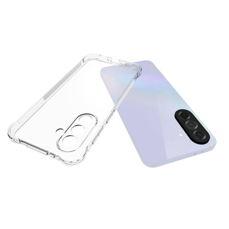 For Samsung Galaxy A37 5G Shockproof Non-slip Thickening TPU Phone Case - Transparent