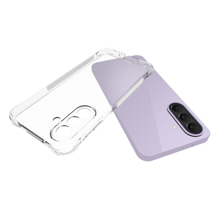 For Samsung Galaxy A27 5G Shockproof Non-slip Thickening TPU Phone Case - Transparent