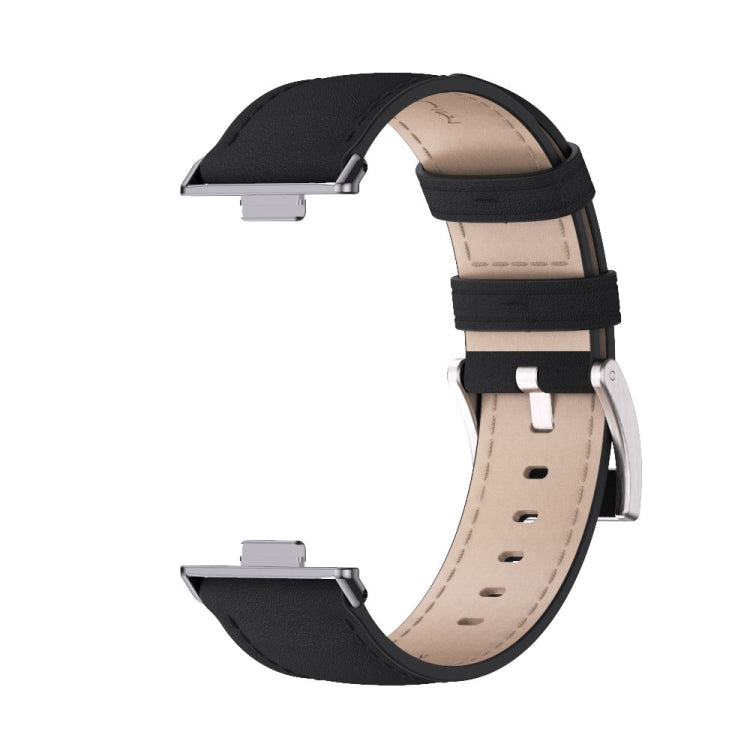 For Huawei Watch Fit3 MIJOBS Genuine Leather Watch Band