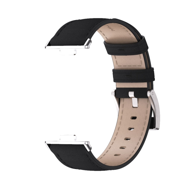 For Huawei Watch Fit3 MIJOBS Genuine Leather Watch Band