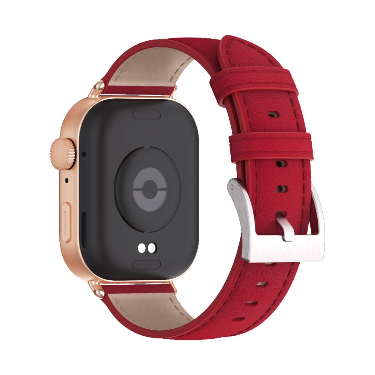 For Huawei Watch Fit3 MIJOBS Genuine Leather Watch Band