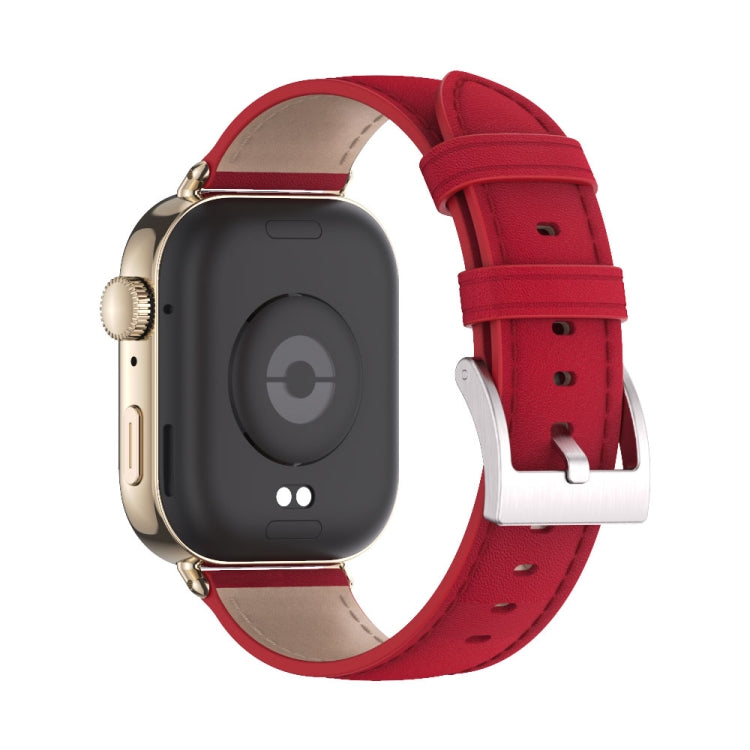 For Huawei Watch Fit3 MIJOBS Genuine Leather Watch Band