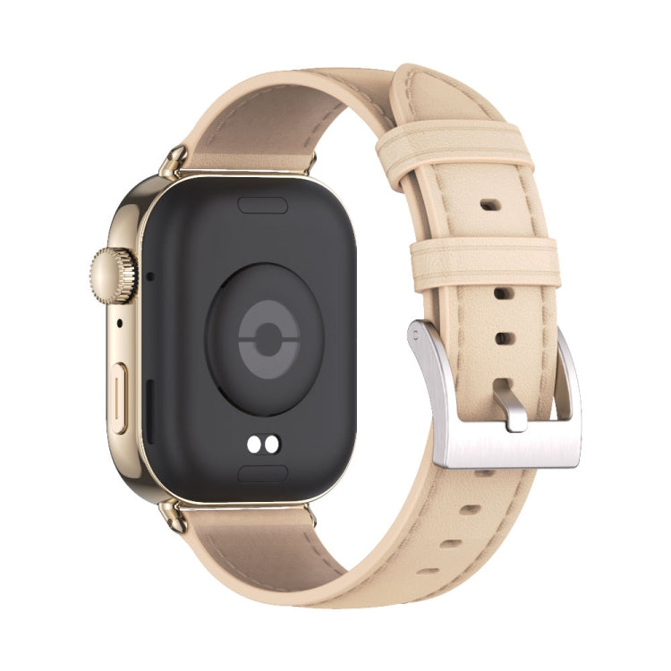 For Huawei Watch Fit3 MIJOBS Genuine Leather Watch Band
