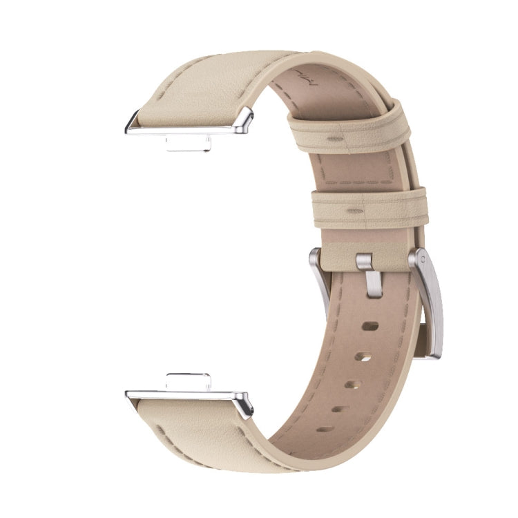 For Huawei Watch Fit3 MIJOBS Genuine Leather Watch Band