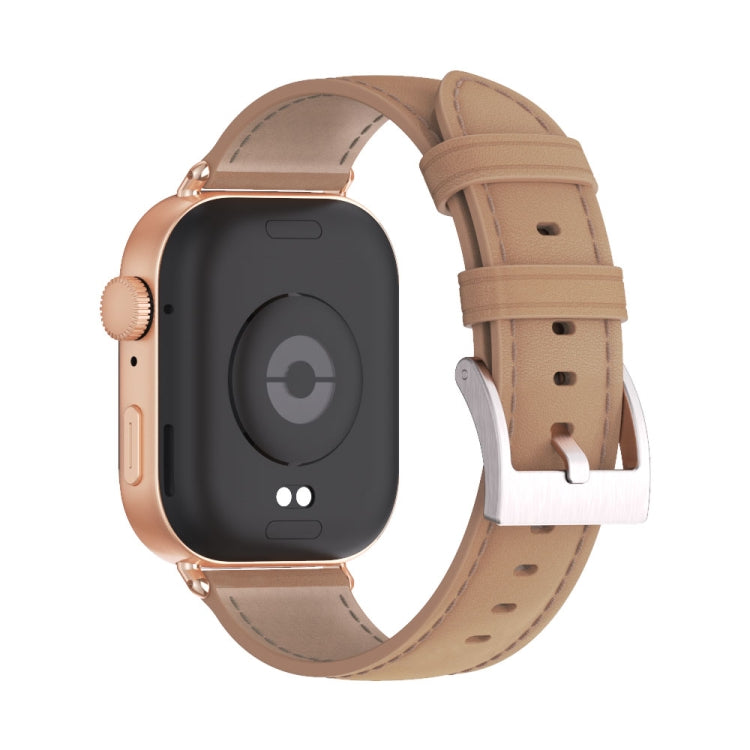 For Huawei Watch Fit3 MIJOBS Genuine Leather Watch Band