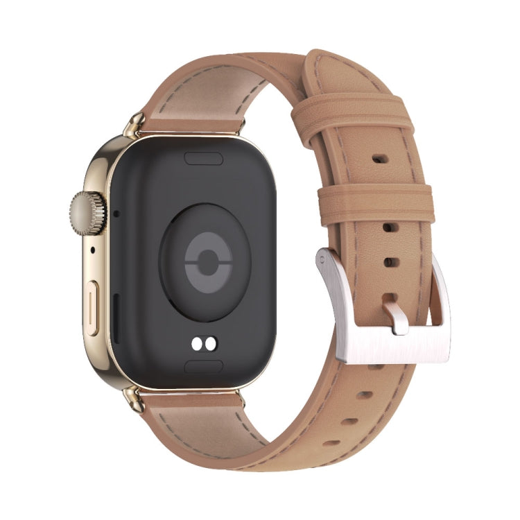 For Huawei Watch Fit3 MIJOBS Genuine Leather Watch Band
