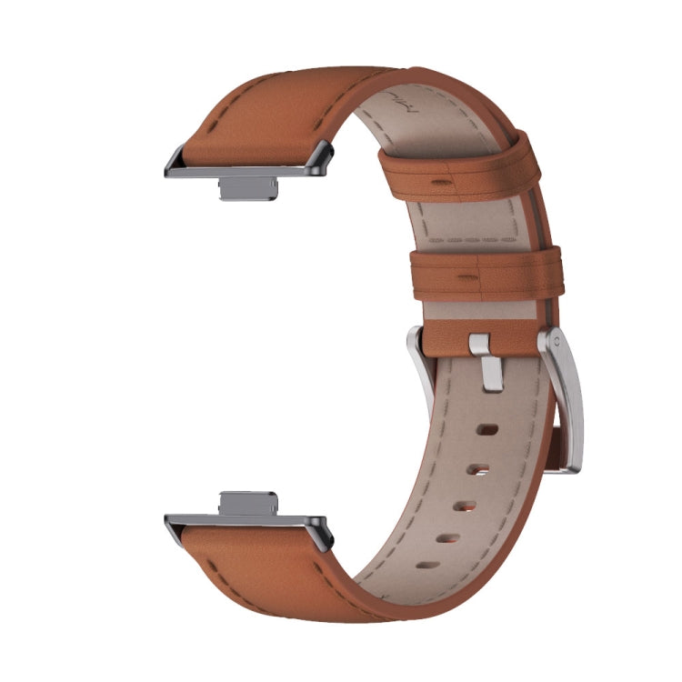 For Huawei Watch Fit3 MIJOBS Genuine Leather Watch Band
