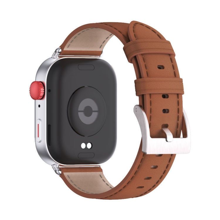 For Huawei Watch Fit3 MIJOBS Genuine Leather Watch Band