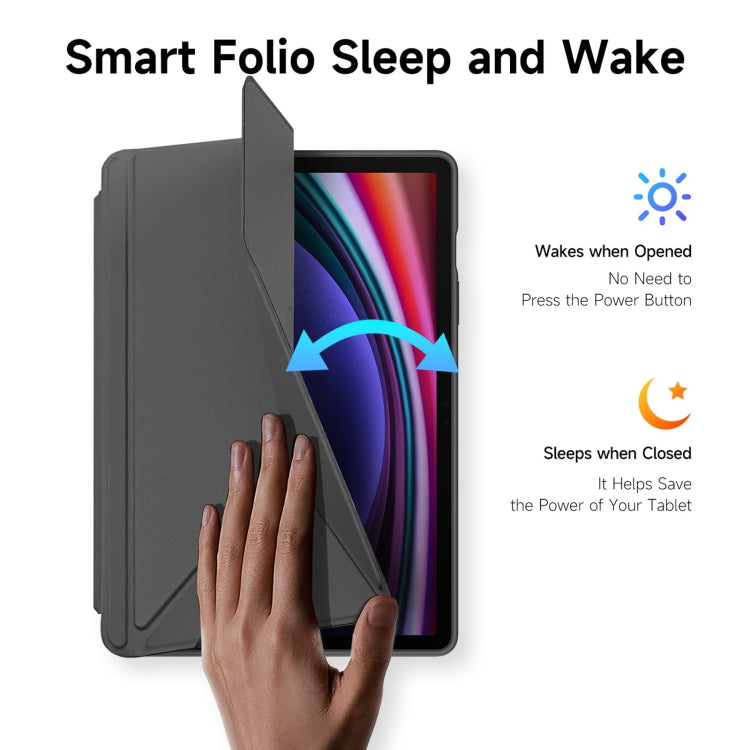 For Samsung Galaxy Tab S10 Lite / S10 FE DUX DUCIS Magi Series Smart Leather Tablet Case