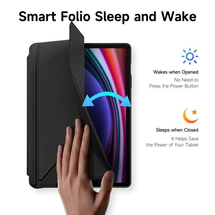 For Samsung Galaxy Tab S9+ / S9 FE+ DUX DUCIS Magi Series Smart Leather Tablet Case