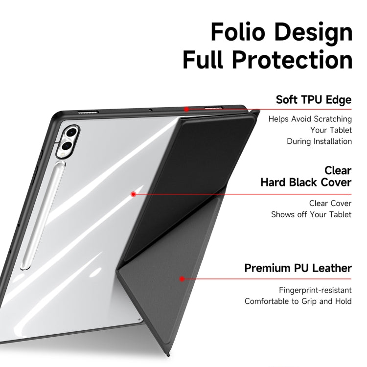 For Samsung Galaxy Tab S10 Ultra DUX DUCIS Magi Series Smart Leather Tablet Case