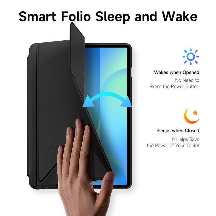 For Samsung Galaxy Tab S10 FE+ DUX DUCIS Magi Series Smart Leather Tablet Case