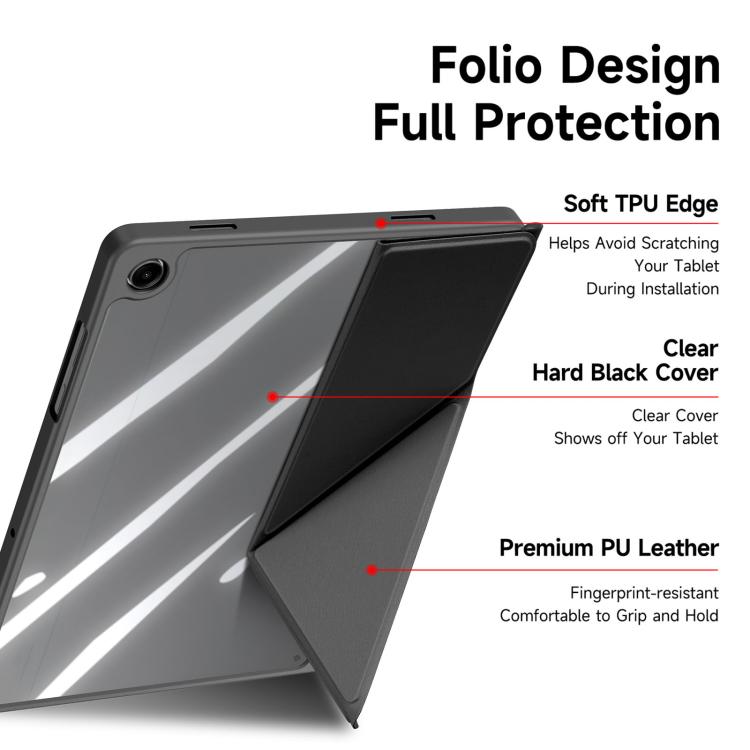 For Samsung Galaxy Tab A11+ / A9+ DUX DUCIS Magi Series Smart Leather Tablet Case