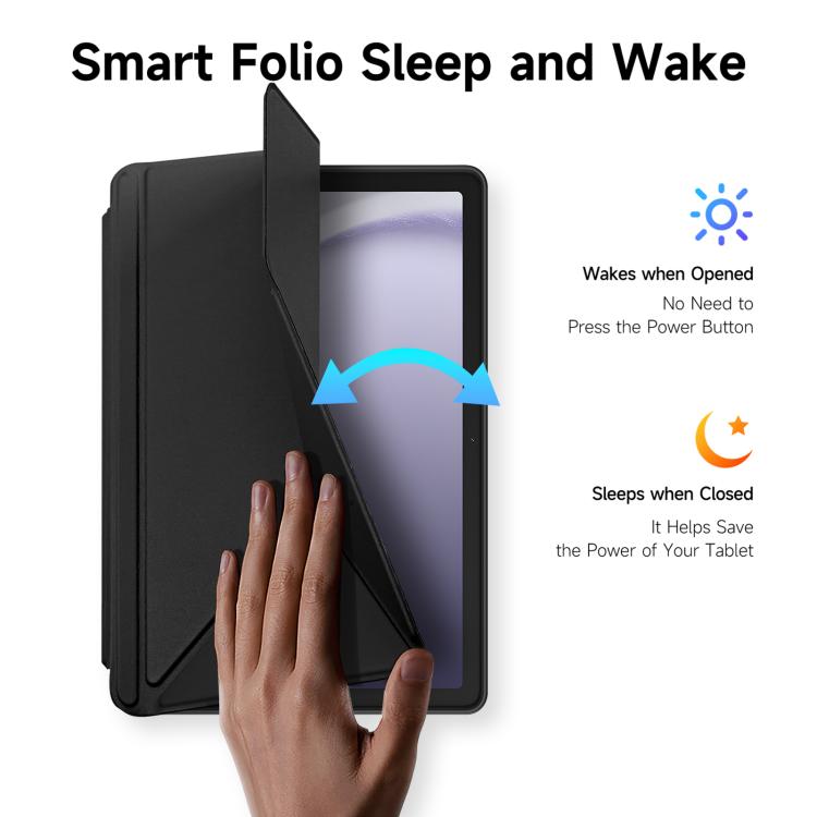 For Samsung Galaxy Tab A11+ / A9+ DUX DUCIS Magi Series Smart Leather Tablet Case