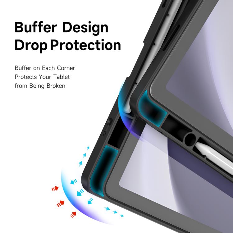 For Samsung Galaxy Tab A11+ / A9+ DUX DUCIS Magi Series Smart Leather Tablet Case