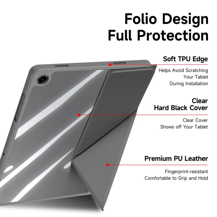 For Samsung Galaxy Tab A11+ / A9+ DUX DUCIS Magi Series Smart Leather Tablet Case