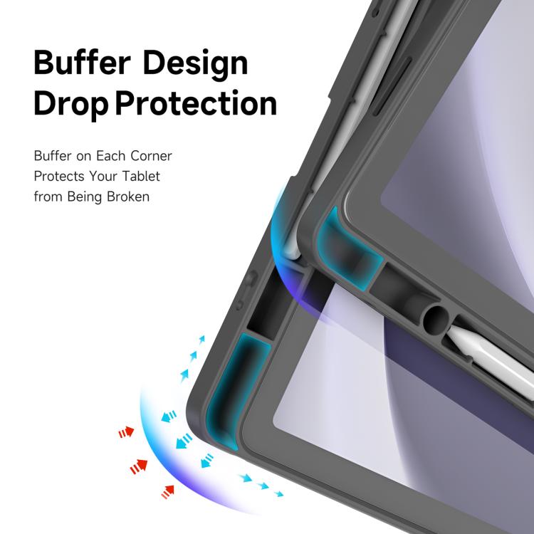 For Samsung Galaxy Tab A11+ / A9+ DUX DUCIS Magi Series Smart Leather Tablet Case